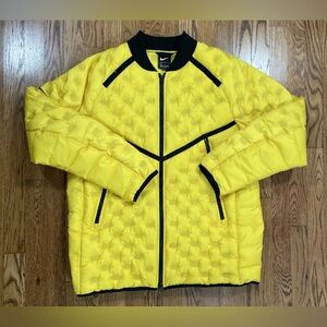 Nike Tech Yellow Puffer Bomber Jacket Ultra Rare